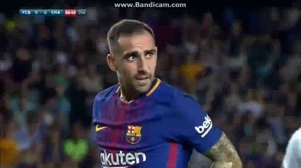 Paco Alcacer Missed Penalty HD - Barcelona (Esp) 5-0 (Bra) Chapecoense 07.08.2017