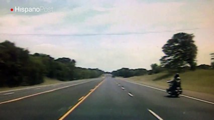 Captó el momento justo en el que una avioneta se vino al suelo