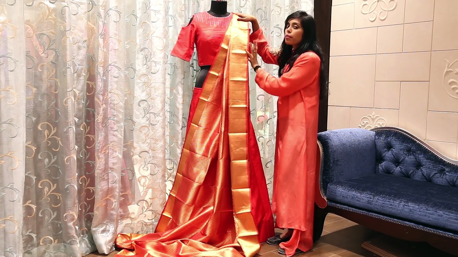 How To Wear Saree In Modern Style For Bride Saree Draping