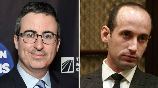 John Oliver Calls Stephen Miller a Vitamin-D Deficient Minion | THR News