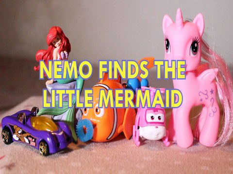 NEMO FINDS THE LITTLE MERMAID POWER PIPES FINDING DORY DIZZY PRINCESS PONY Toys BABY Videos, PRINCESS ARIEL , TOM AND JE