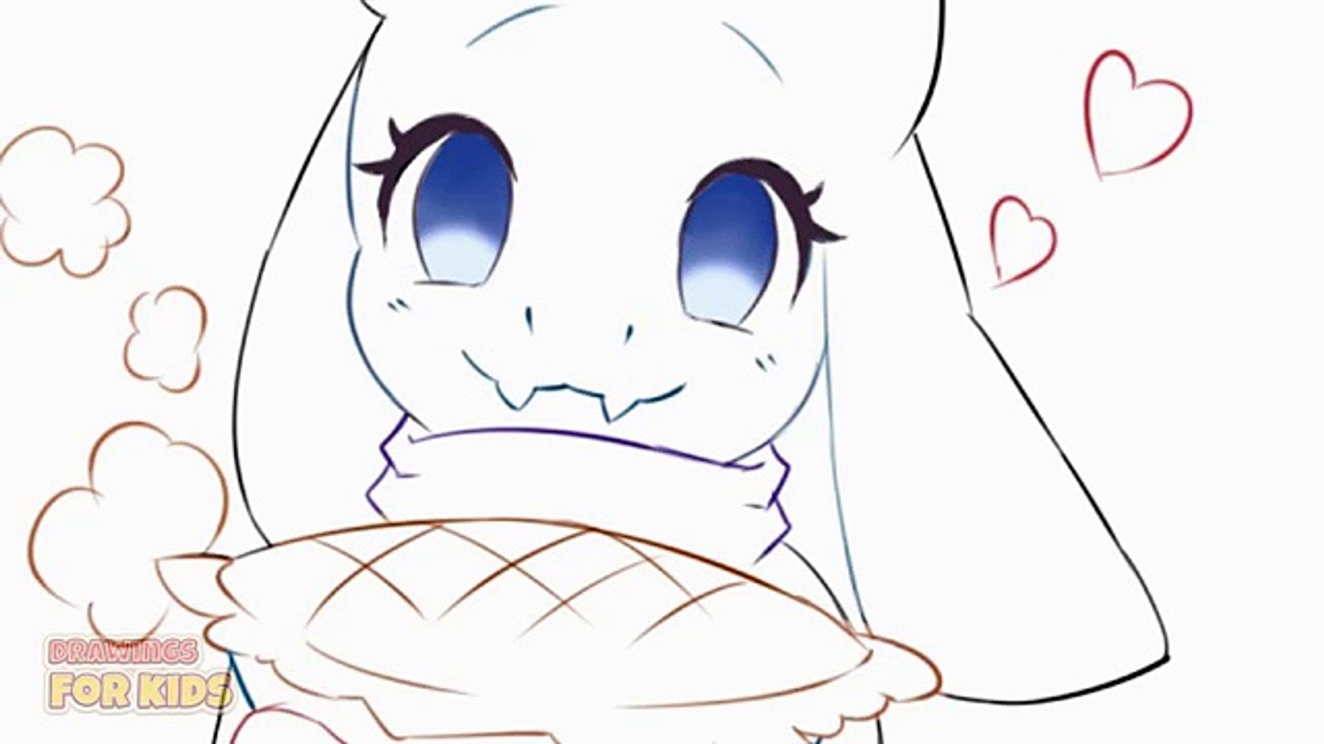 Drawing Toriel Undertale Cute Chibi Easy Drawing For Kids Art 4 Kids Video Dailymotion