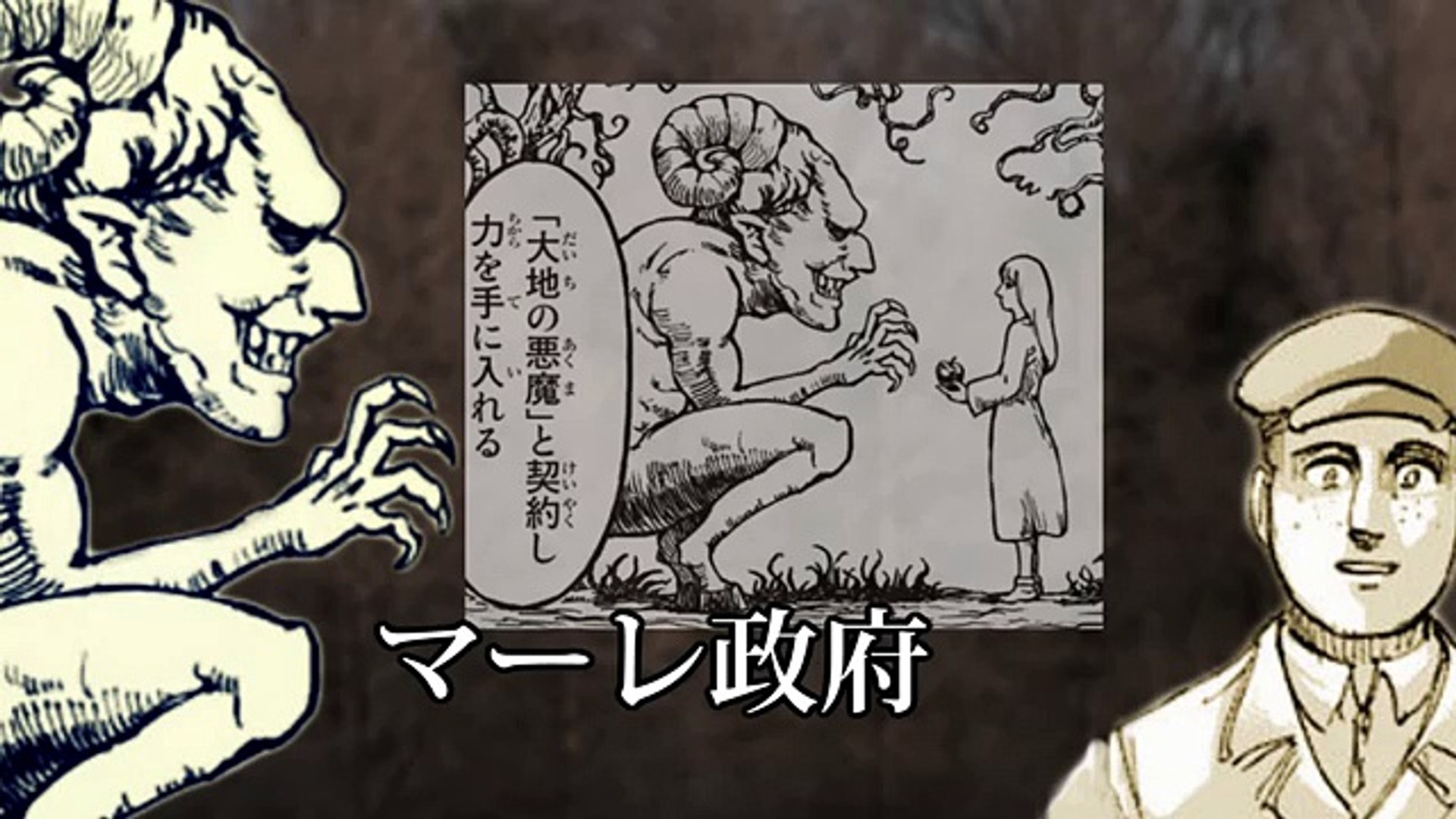 全ての元凶 進撃の巨人 大地の悪魔の正体を予想 ゆっくり Video Dailymotion