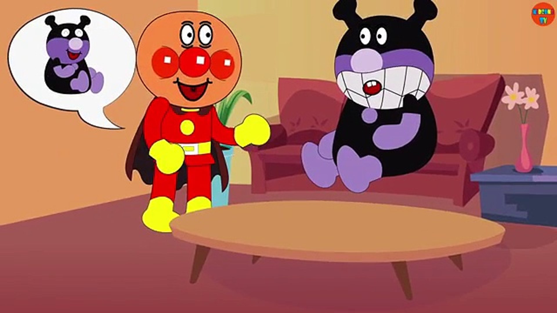 アンパンマン アニメ 17 ばいきんまん そんなに食べる 太った人 おもしろアニメ Anpanman Animation Video Dailymotion