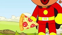 アンパンマン アニメ #02 ❤️ ゴキブリの戦い  食べる ピザ ❤ おもしろアニメ anpanman animation