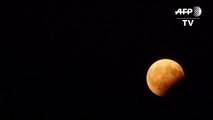 Lunar eclipse strikes over northern Greece