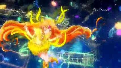 All Yellow Precure Transformations (Shiny Luminous to Cure Custard)