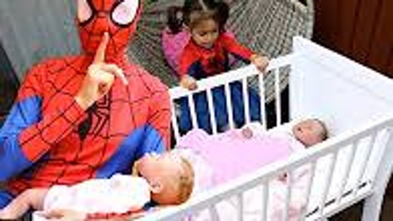 Spiderman are you Sleeping Crying Baby Doll - Nursery Rhymes for Kids