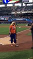 Melody Lieberman Sings the National Anthem for New York Mets vs Yankees on August 2, 2016