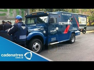 Asaltan camioneta de valores en Bosque de las lomas en la Miguel Hidalgo
