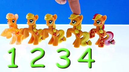 Counting Numbers with My Little Pony - Learn To Count Toy Ponies in English
