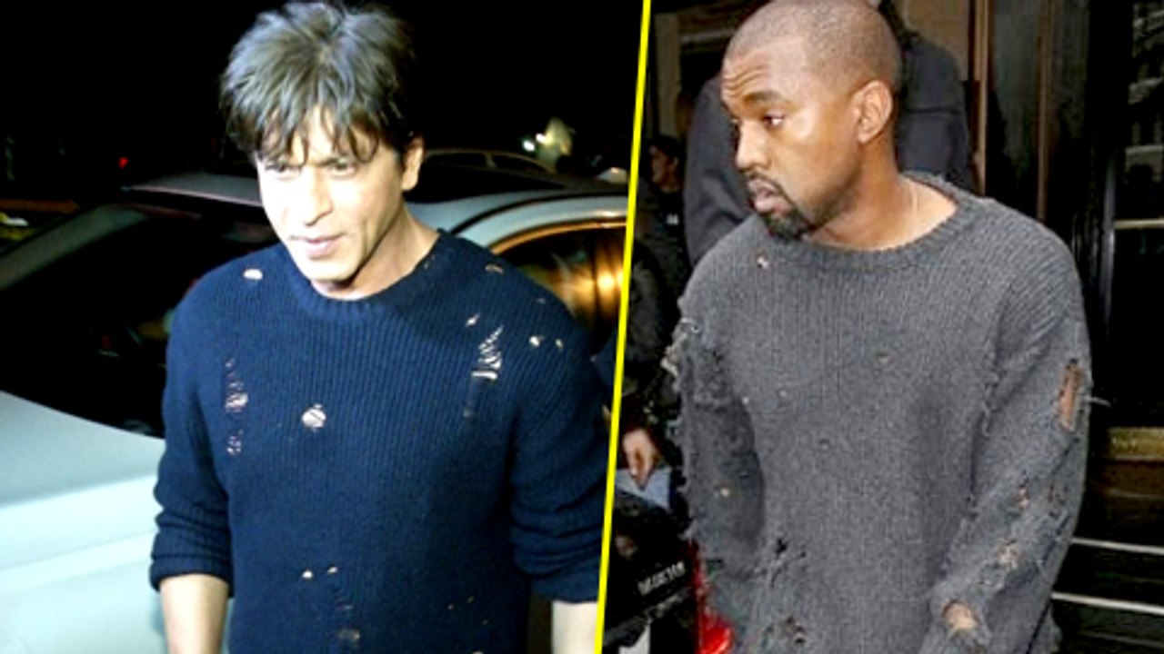 Shahrukh Khan Copies Kanye West - Wears Torn Ripped And Ruffled Sweater | Rohini Iyer Birthday Party