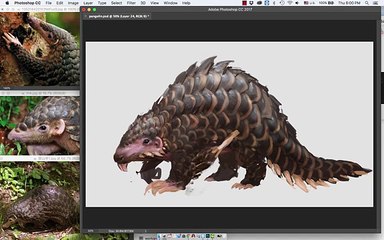 Digital Painting Tutorial 08 - Scaled Creature