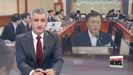 President Moon stress importance of welfare policy during Cabinet meeting