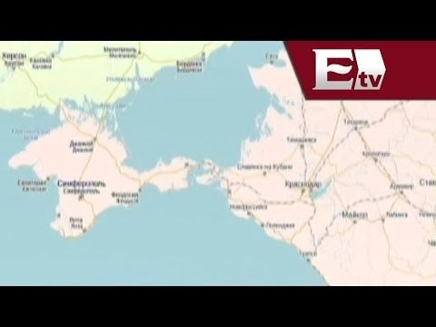 Crimea ya aparece en mapas como territorio de Rusia/ Global Paola Barquet