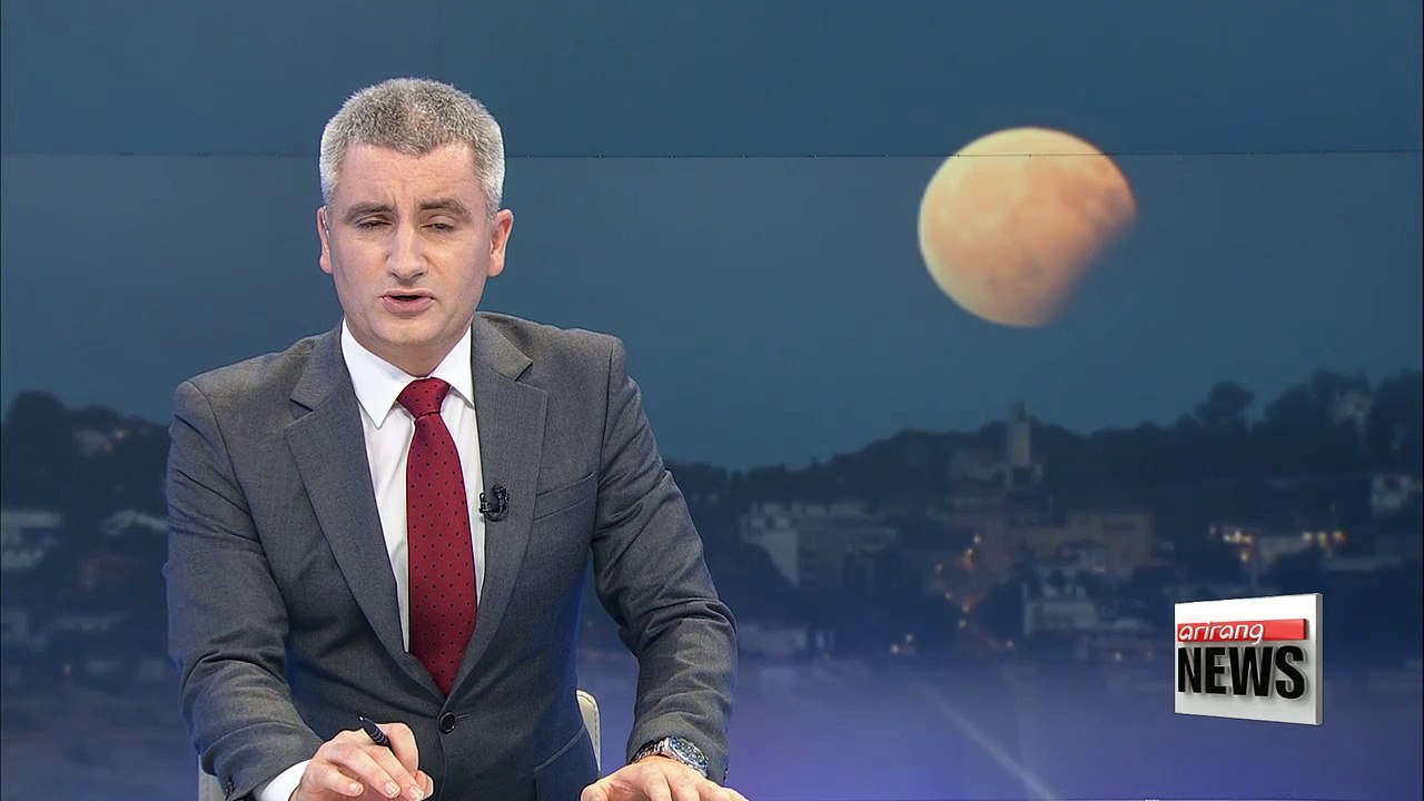 Lunar eclipse observed in Central Asia, parts o...