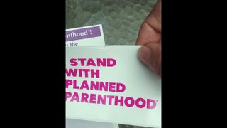 I burn my Planned Parenthood Membership Card