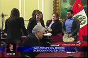 Comisión Lava Jato: Julia Príncipe manifestó sentirse decepcionada del Ejecutivo