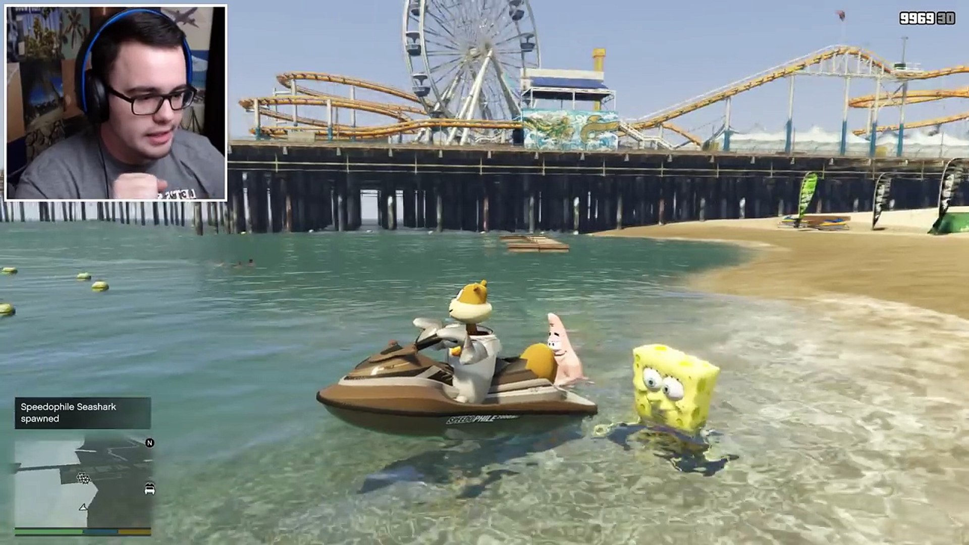 GTA 5 Mods SPONGEBOBS SANDY MOD w/ SPONGEBOB, PATRICK & SANDY (GTA 5 Mods Gameplay)