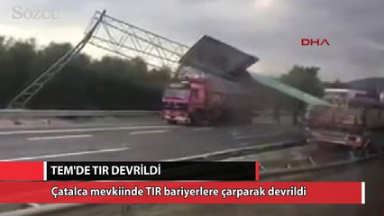 TEM'de TIR devrildi