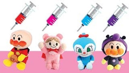 アンパンマン アニメ おもちゃ #30 ❤️ シリンジで色を学ぶ ★ 子供向けアニメ ★ 赤ちゃん 喜ぶ おもちゃ anpanman crying Wrong Colors Fruit