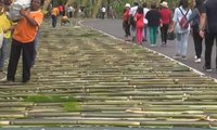 Nasi Jahe dalam Bambu Sepanjang 12 Km Pecahkan Rekor MURI