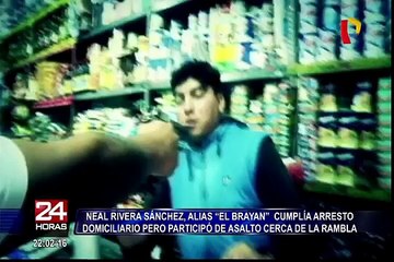 San Borja: delincuente cumplía arresto domiciliario, pero participó de asalto