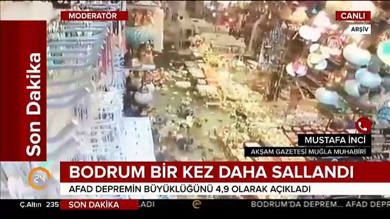Bodrum"da 4.9 şiddetinde deprem!