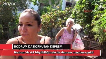 Bodrum'da korkutan deprem