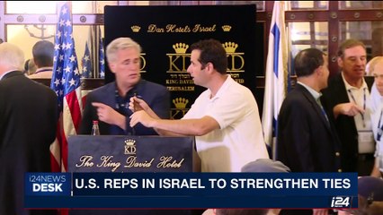 Download Video: i24NEWS DESK | U.S. Representatives in Israel to strengthen ties | Tuesday, August 8th 2017