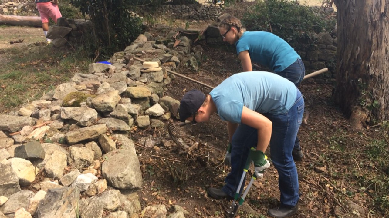 Les jeunes volontaires préservent le patrimoine