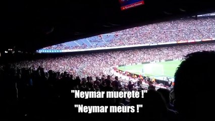 Chant anti-Neymar lors de FC Barcelone - Chapecoense