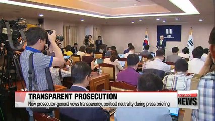 Korea's top prosecutor vows transparency, political neutrality