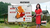 Nation under heatwave, rain expected down south