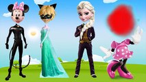 Wrong Heads Mickey Mouse Frozen Elsa and Joker Finger Family Song And Learn Colors