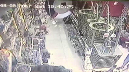 Bodrum'daki Deprem - Güvenlik Kamerası