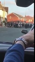 Liverpool v Everton hooligans, April 2017.