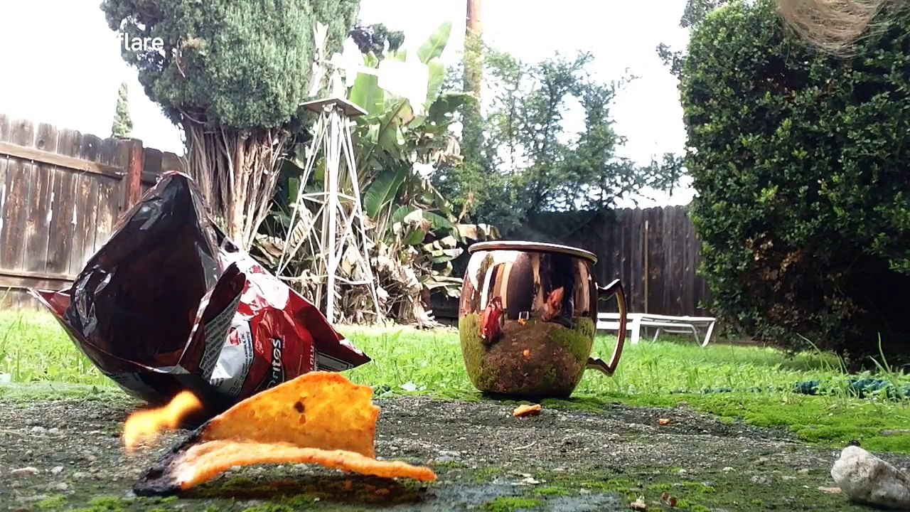 Doritos make the perfect fire-lighters