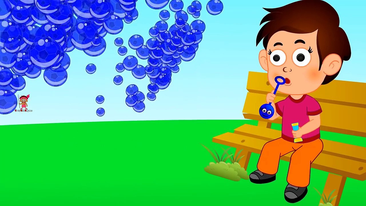 Learn Colors for Children Water Fun Blowing Bubbles Toy - Colours for Kids Liquid Toys