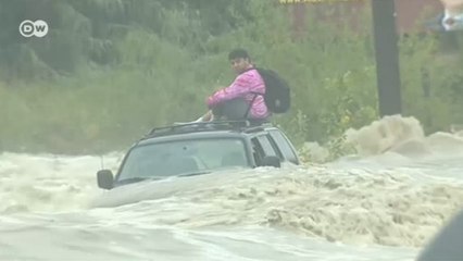 Selden itfaiye merdiveniyle kurtarıldı