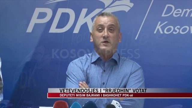 Vetëvendosjes i “rrjedhin” votat, Bajrami i bashkohet PDK-së - News, Lajme - Vizion Plus