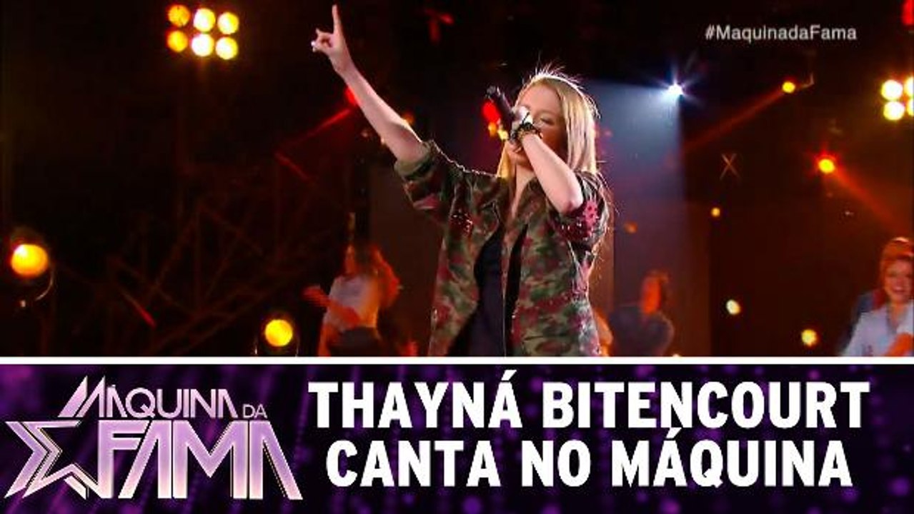 Thayná Bitencourt canta no Máquina