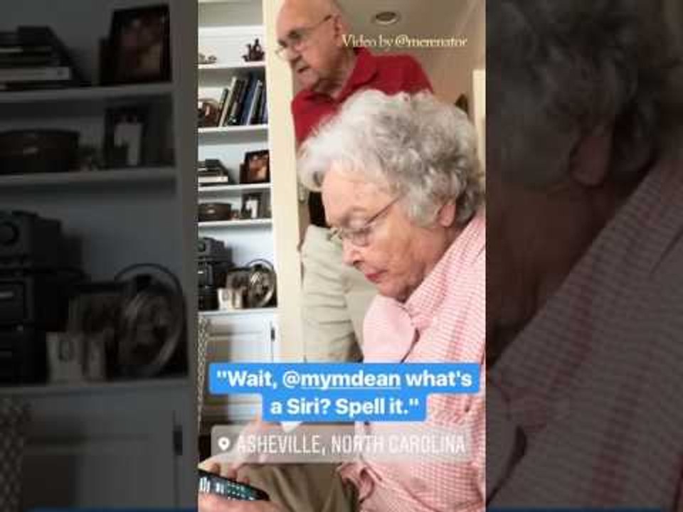 Grandparents Discover Siri for the First Time