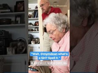 Grandparents Discover Siri for the First Time