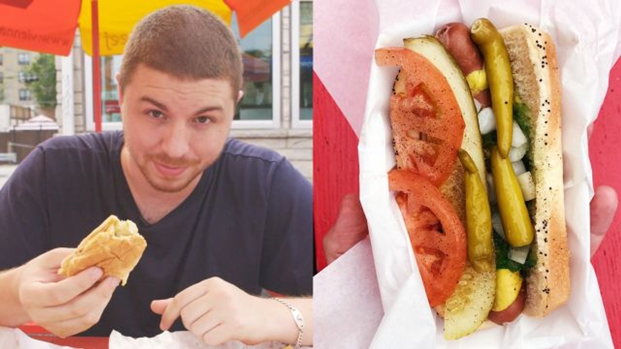 One Man Eats Every Iconic Chicago-Style Hot Dog in 12 Hours