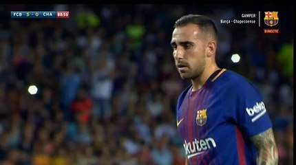 Alcacer Paco Penalty Miss - Barcelona (Esp) 5-0 Chapecoense-SC (Bra) 07.08.2017