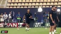 Cristiano bum control before UEFA Super Cup final