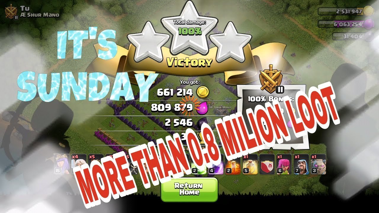 HIGHEST LOOT IN CLASH OF CLANS LIVE