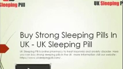 Buy Strong Sleeping Pills