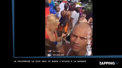 Jeremy Meeks, le prisonnier le plus sexy du monde, s’éclate à la Barbade (Vidéo)